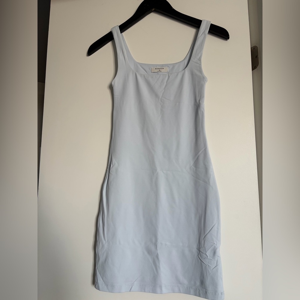 Babaton Light Blue Mini Dress